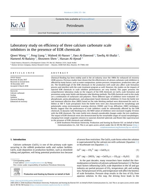 static bottle test|Laboratory study on efficiency of three calcium carbonate scale .